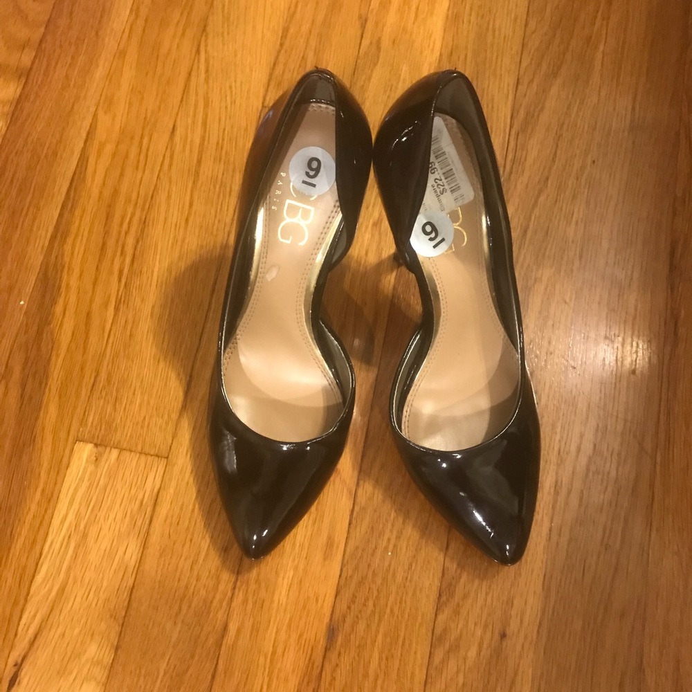 Black heels walking tall